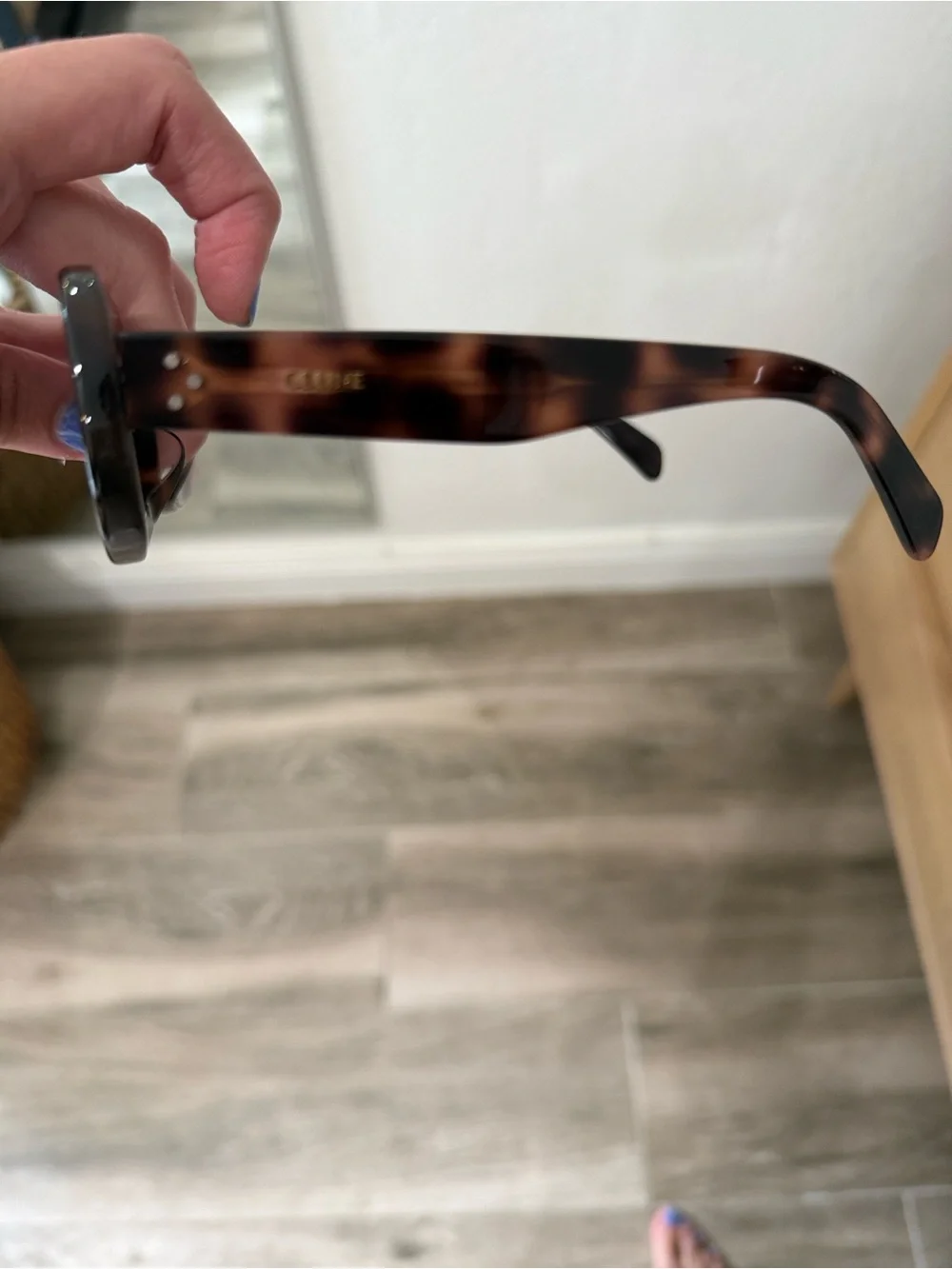 Celine Tortoise Oval Sunglasses